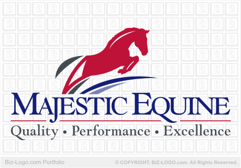Black Jumping Horse Logo