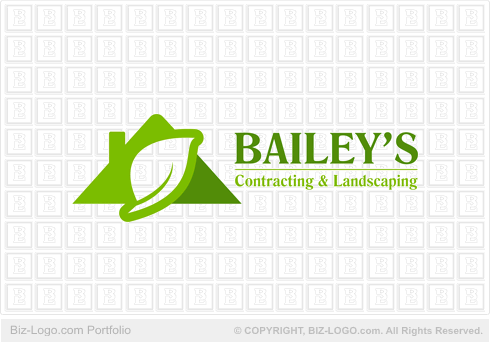 Contracting Landscape Leaf Logo