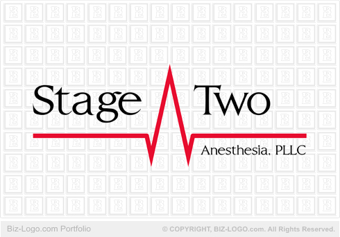 Logo Design: EKG Anesthesia Logo