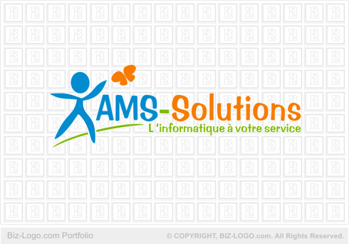 Logo Design Belgium - Child and butterfly logo