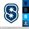 Two Stars Letter S Logo