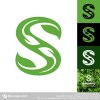 Unique Plant Letter S Logo