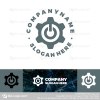 Abstract Computer Power Button Logo