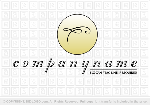 Logo 807: Fancy Letter F Logo