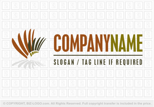 Logo 2184: Palm Leaves Logo