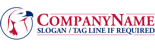 Red and Blue Eagle Head Logo