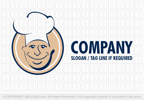 Logo 1550: Smiling Chef Logo