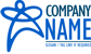 Blue Line Man Logo