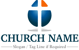 Cross and Water Logo<br>Watermark will be removed in final logo.