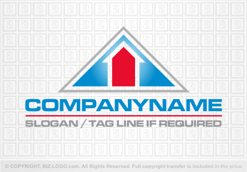 Logo 705: Simple House Triangle Logo