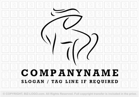 Logo 1803: Stylized Horse Logo