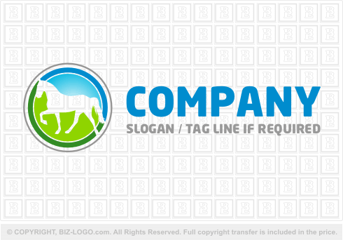 Logo 1807: Horse and Landscape Logo