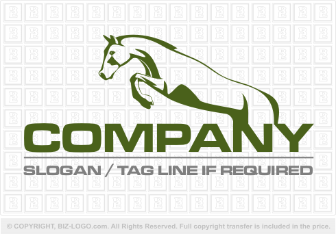 Logo 1808: Horse Jumping Logo