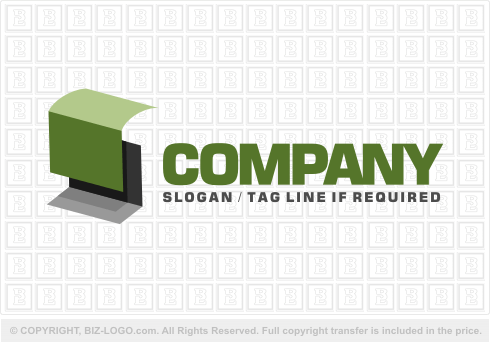 Logo 498: Folded Pages Logo