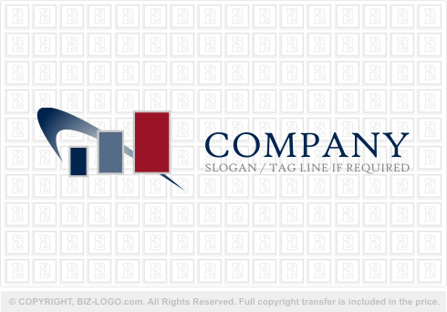 Logo 541: Bar Graph Logo