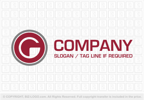 Logo 862: Burgundy G Logo