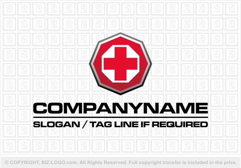 Logo 1356: Simple Medical Cross Logo