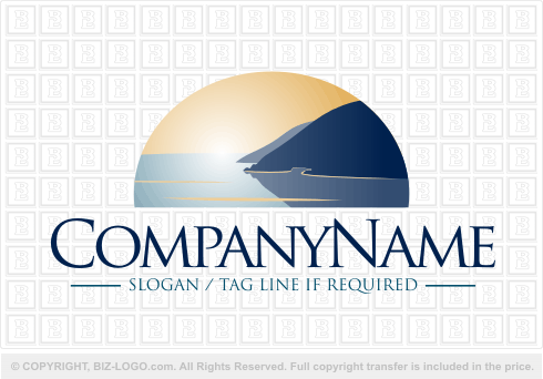 Logo 1439: Mountains and Ocean Logo