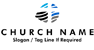 Cross and Flowing Water Logo<br>Watermark will be removed in final logo.
