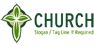 Cross Logo with Leaves