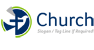 Simple Cross and Dove Logo
