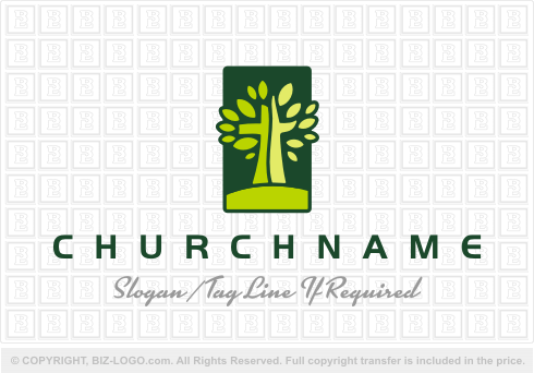 Logo 2510: Tree and Cross Logo