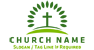 Cross and Leaves Logo
