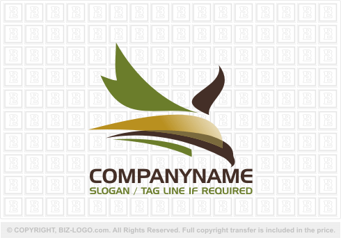 Logo 2631: Diving Eagle Abstract Logo