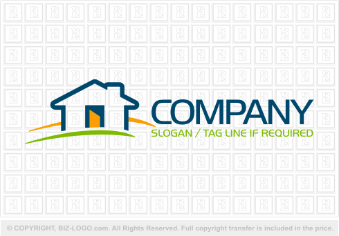 Logo 2365: Cute House Logo