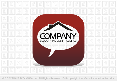 Logo 2371: Real Estate Chat Logo