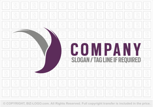 Logo 2377: Wings Swoosh Logo