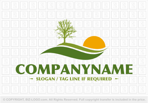 Logo 2141: Tree Landscape Logo