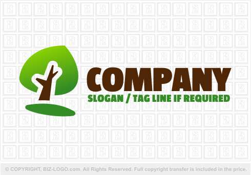 Logo 2143: Tree Cartoon Logo