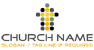 Cross and Up Arrow Logo