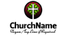 Cross with Leaves Logo