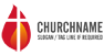 Cross with Flame Logo