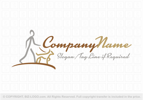 Logo 3469: Dog Walking Logo