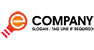 Letter E Light Bulb Logo