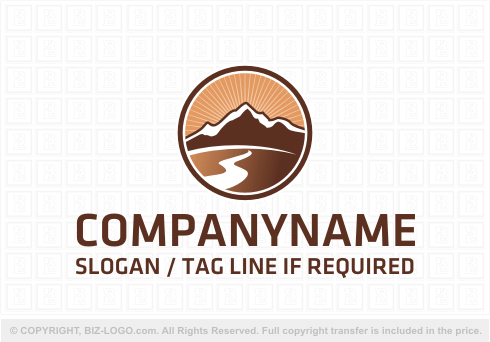 Logo 3144: Mountain Landscape Logo