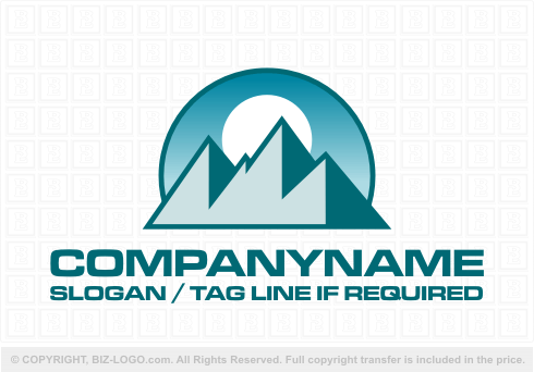 Logo 3137: Mountain Peaks Logo Design