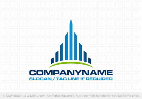 Logo 3362: Abstract Cityscape Logo