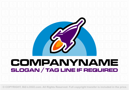 Logo 3196: Space Rocket Logo