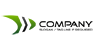 Green and Black Arrow Logo