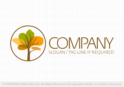 Logo 3128: Autumn Tree Logo