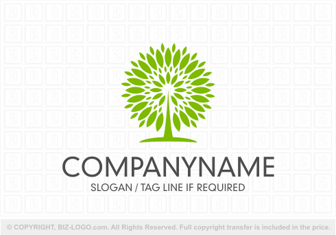 Logo 3131: Geometric Tree Logo Design