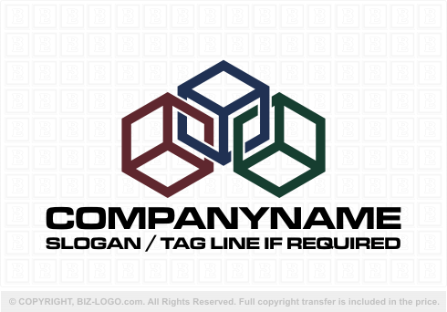 Logo 3794: Cube Chain Logo