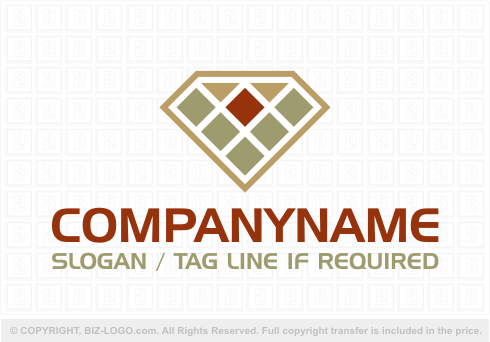 Logo 3780: Diamond Tiles Logo