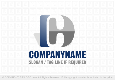 Logo 4256: Blue and Grey C Logo