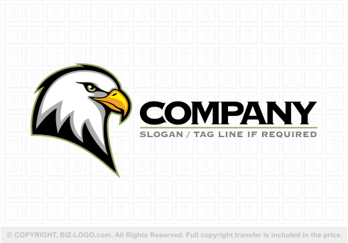 Logo 3698: American Bald Eagle Logo