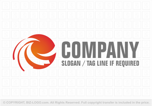 Logo 4148: Orange Sun Logo